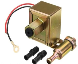 BOMBA DE COMBUSTIBLE EXTERNA REDONDA VEHICULOS CARBURADOS UNIVERSAL PRESION 0.1BAR 1.45 PSI CAUDAL 25L/H