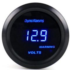 MARCADOR DIGITAL 12V VOLTIMETRO  TABLERO  NEGRO