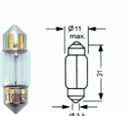 BOMBILLO 24V 10X31 10W SV8.5 (PRECIO CAJAx10)